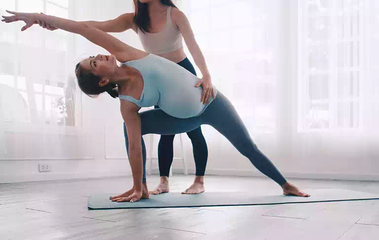 Ćwiczenia z kobietą w ciąży